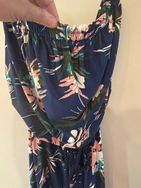 Beach Break strapless tropical print jumper - NWT